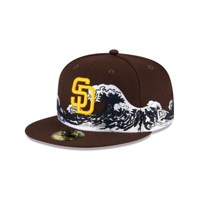 San Diego Padres Gorra | New Era MLB Wave 59fifty Fitted Cap Mexico - Azules